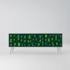 DESERT GREEN TV-Lowboard mit 3 Türen in Grau