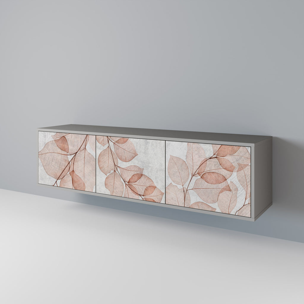 AUTUMN FRAGILITY TV-Lowboard mit 3 Türen in Grau