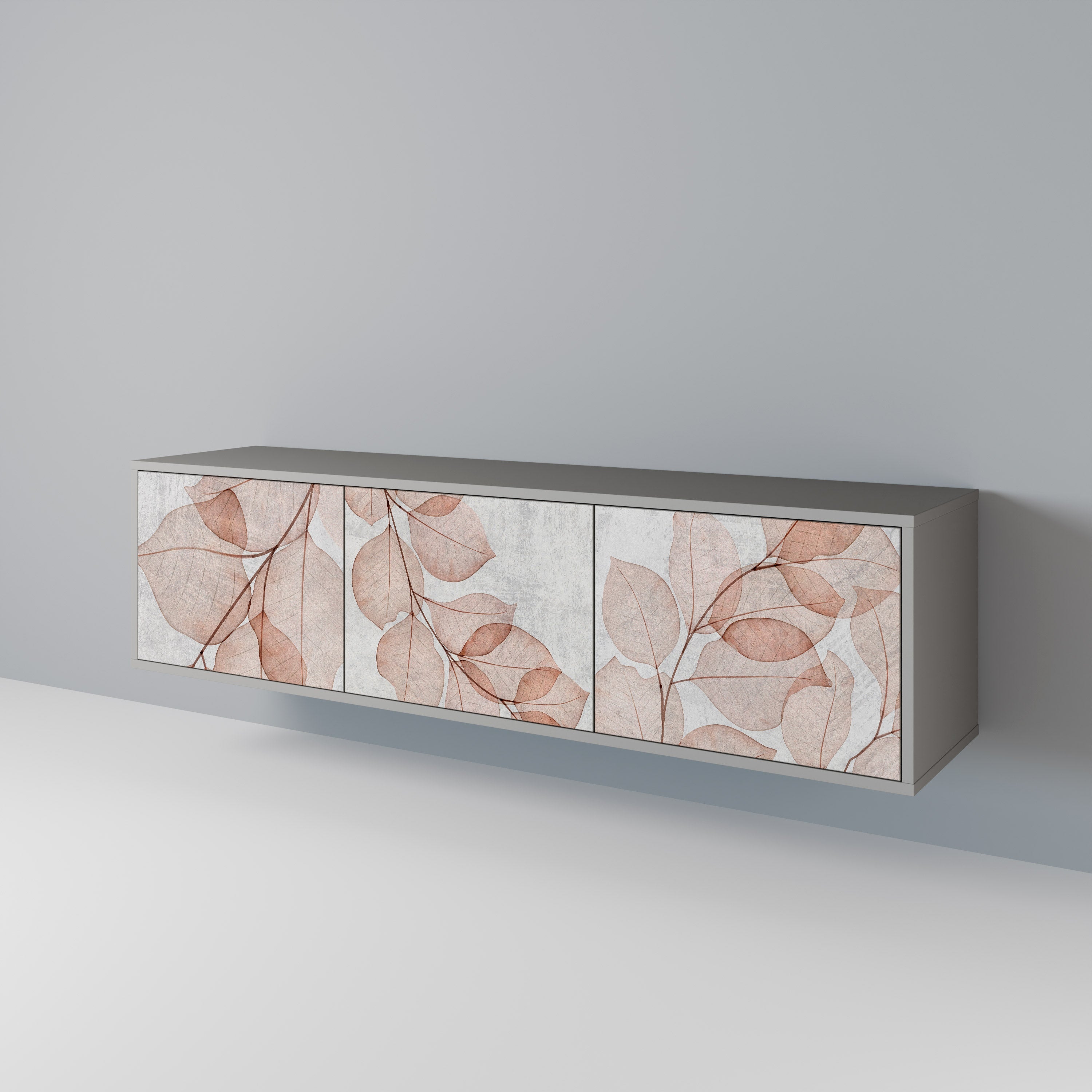 AUTUMN FRAGILITY TV-Lowboard mit 3 Türen in Grau