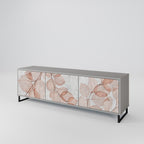 AUTUMN FRAGILITY TV-Lowboard mit 3 Türen in Grau