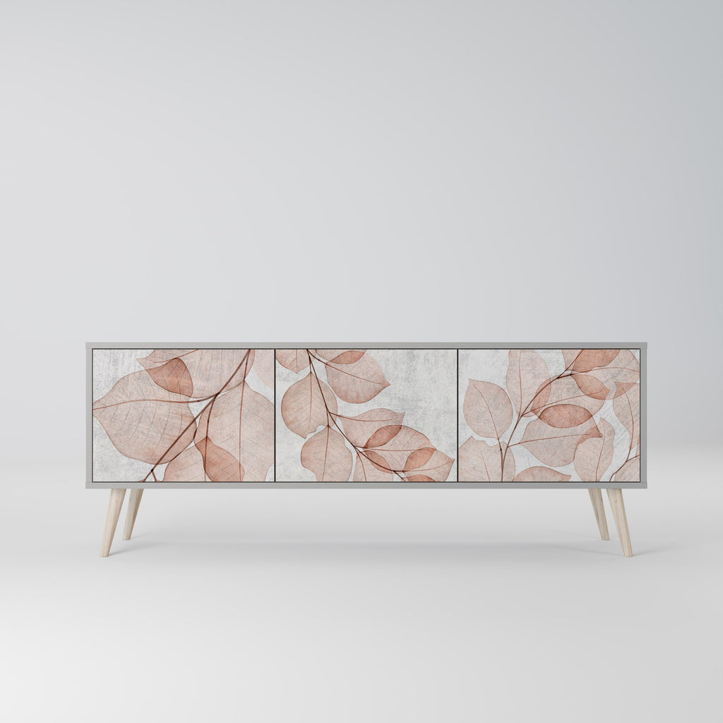 AUTUMN FRAGILITY TV-Lowboard mit 3 Türen in Grau