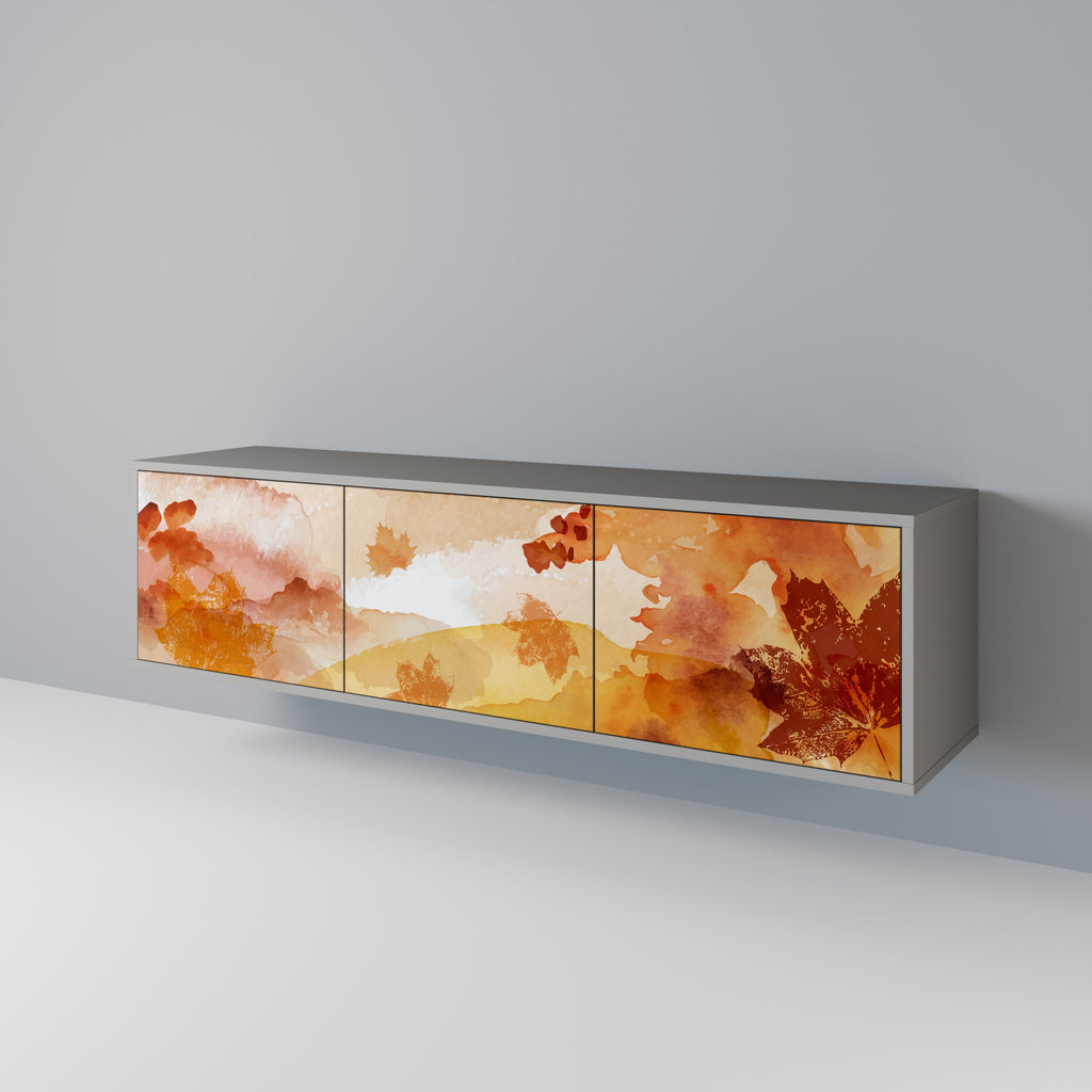 TRACES OF AUTUMN TV-Lowboard mit 3 Türen in Grau