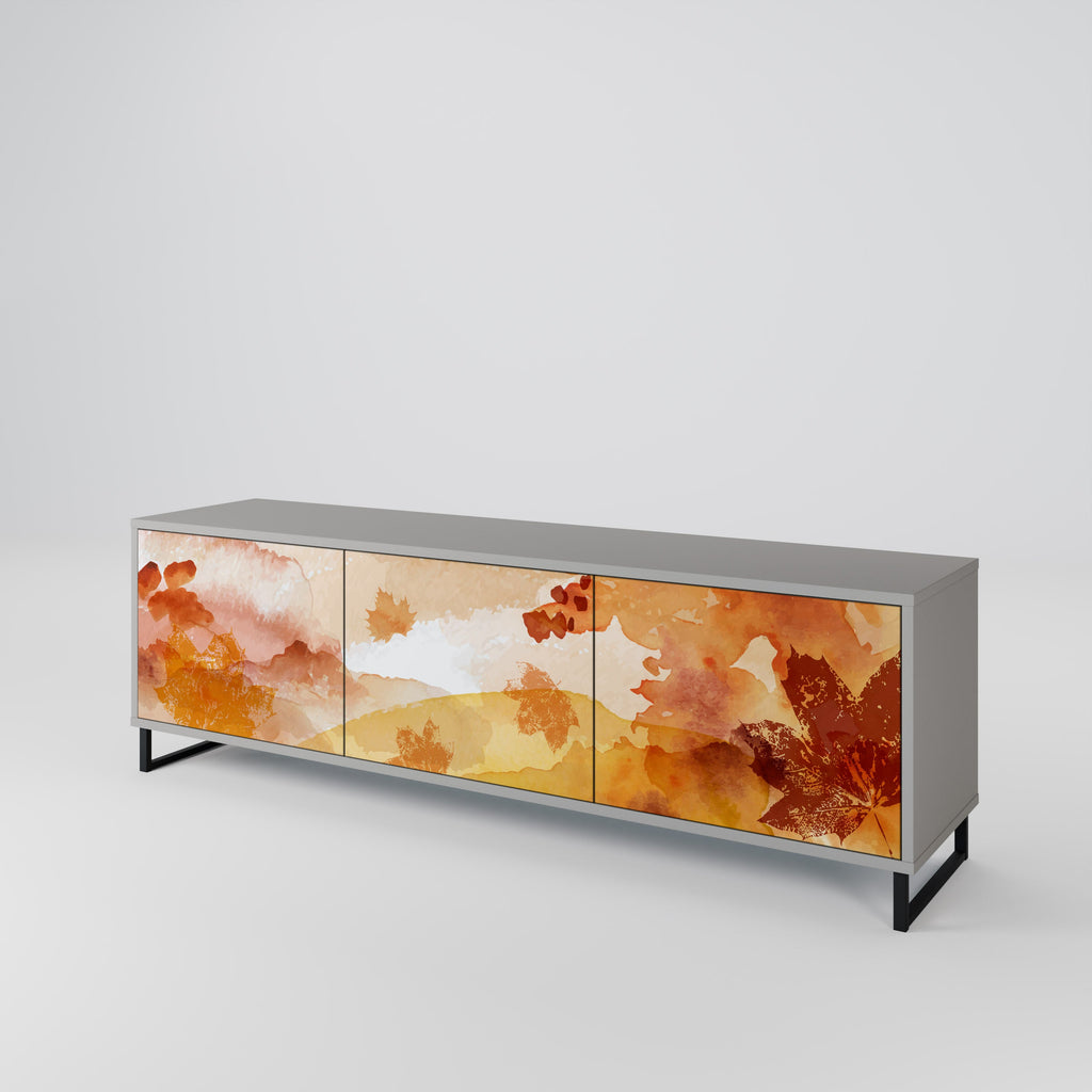 TRACES OF AUTUMN TV-Lowboard mit 3 Türen in Grau