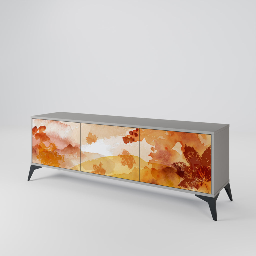 TRACES OF AUTUMN TV-Lowboard mit 3 Türen in Grau