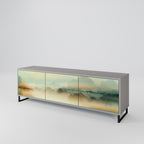 MORNING BY THE LAKE TV-Lowboard mit 3 Türen in Grau