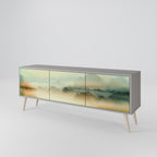 MORNING BY THE LAKE TV-Lowboard mit 3 Türen in Grau