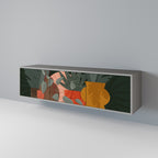 TROPICAL COMPOSITION TV-Lowboard mit 3 Türen in Grau