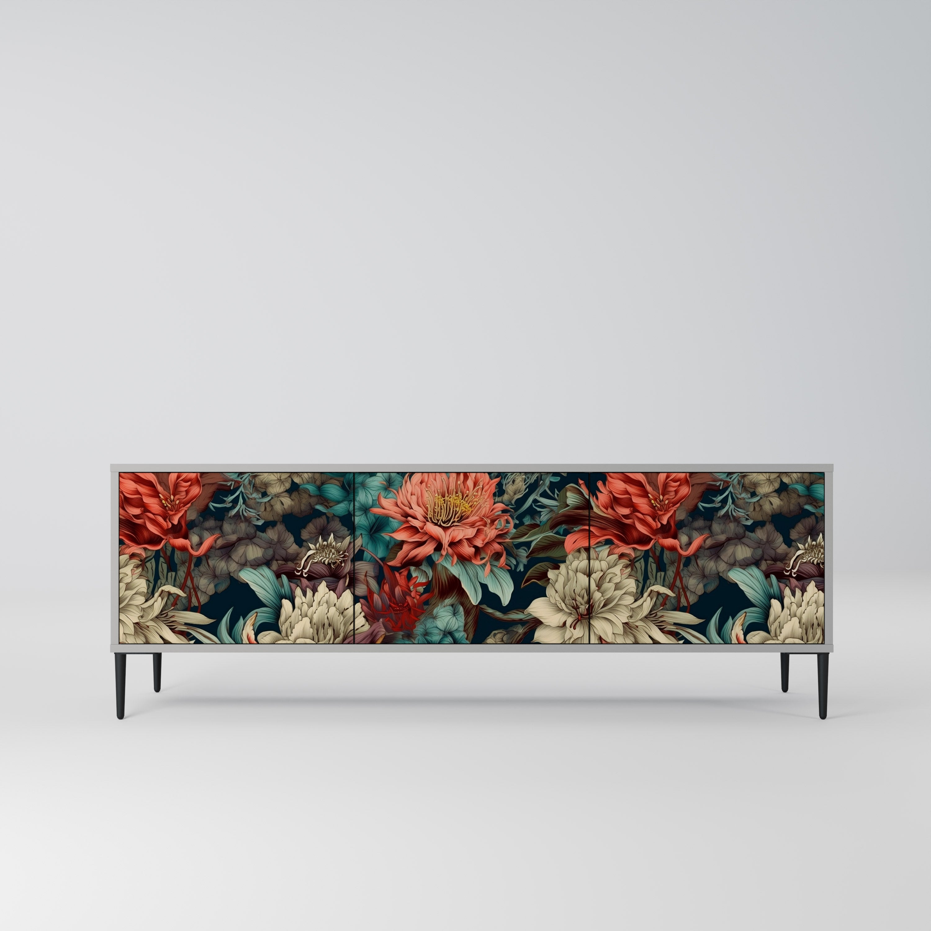 SPROUTING GRACE TV-Lowboard mit 3 Türen in Grau