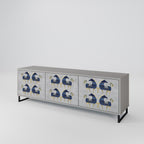 MAJESTIC STEED TV-Lowboard mit 3 Türen in Grau