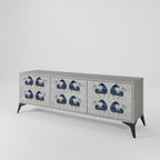 MAJESTIC STEED TV-Lowboard mit 3 Türen in Grau