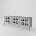 MAJESTIC STEED TV-Lowboard mit 3 Türen in Grau