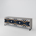 ARTFUL GEOMETRY TV-Lowboard mit 3 Türen in Grau