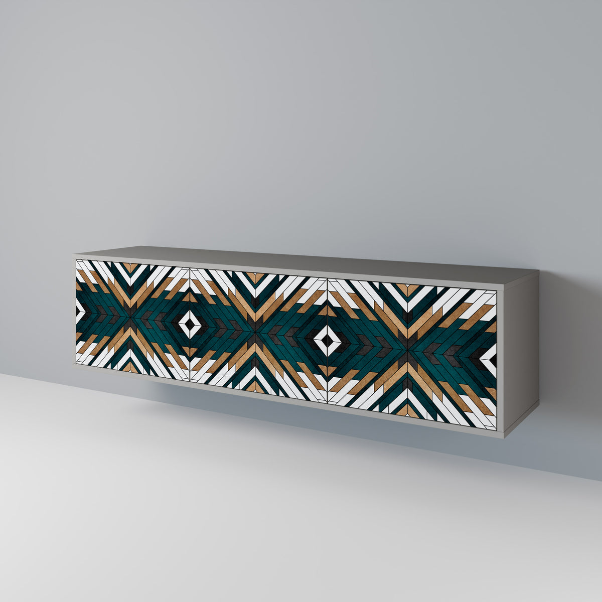 ARTISTIC GEOMETRY 3-türiges TV-Lowboard