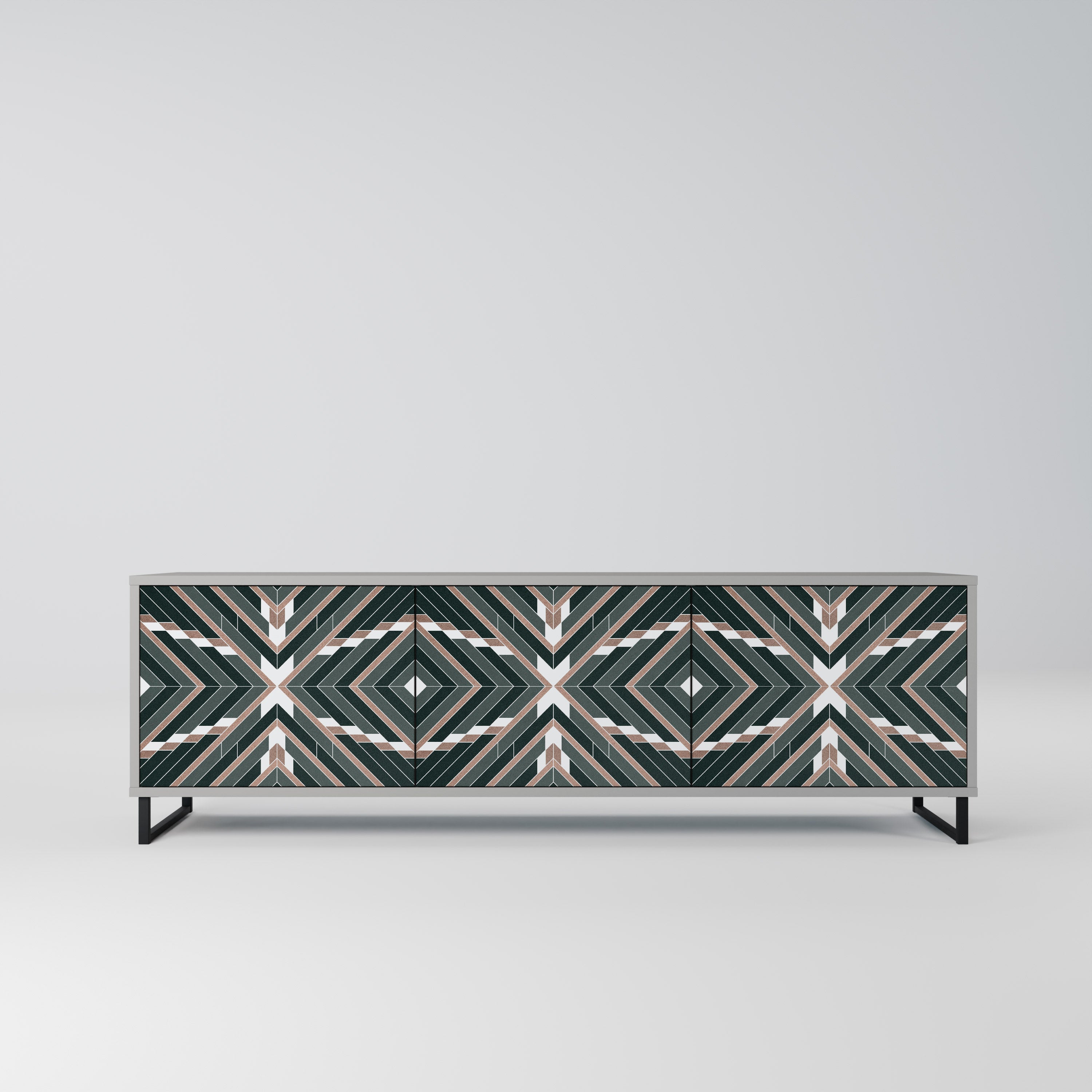 DIMENSION DELIGHTS TV-Lowboard mit 3 Türen in Grau