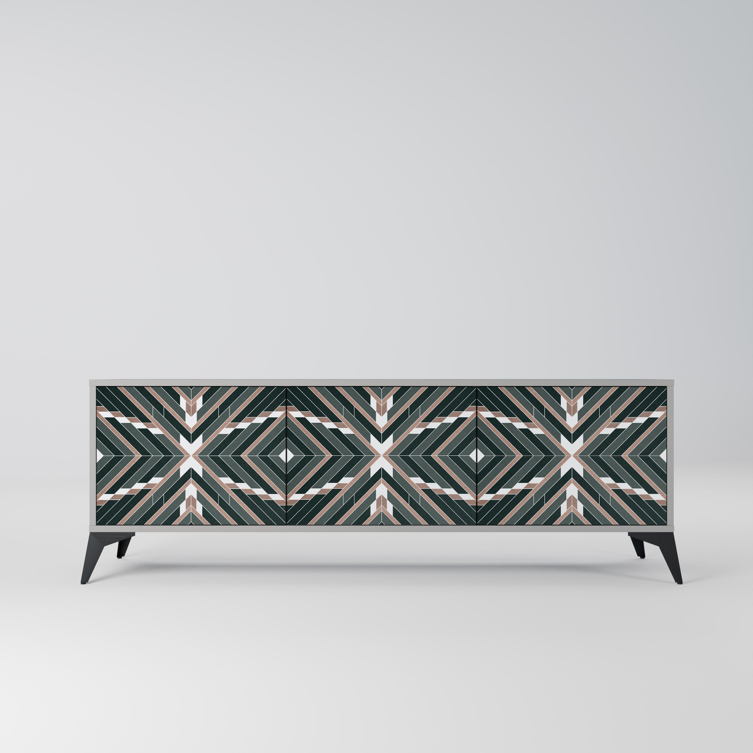 DIMENSION DELIGHTS TV-Lowboard mit 3 Türen in Grau