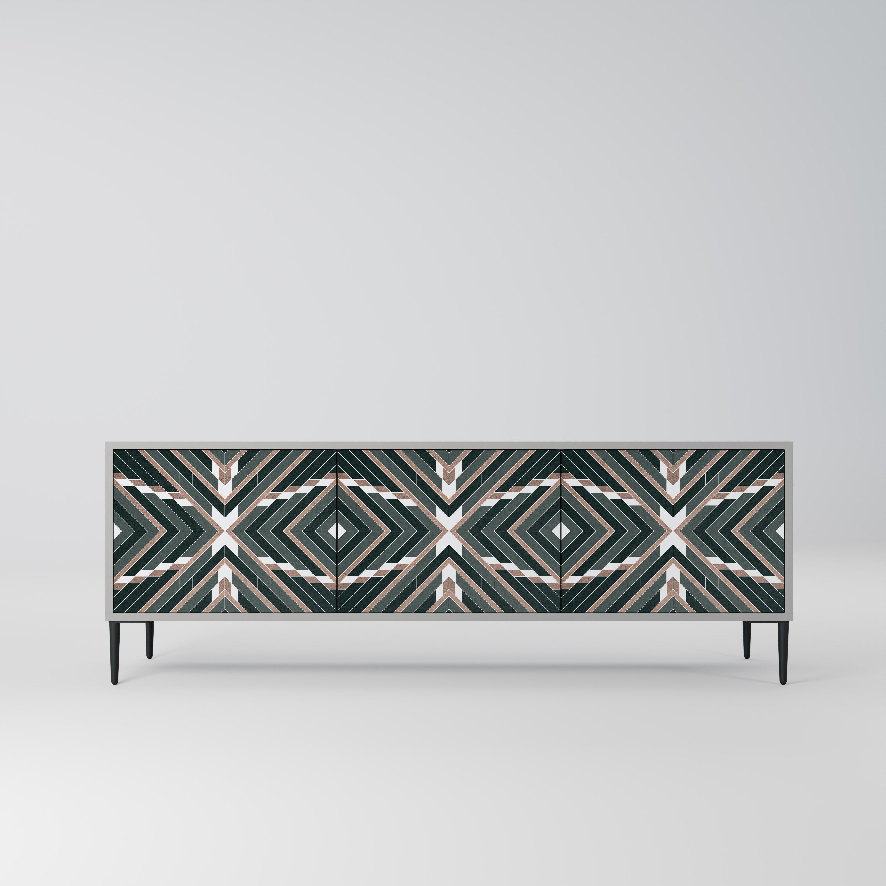 DIMENSION DELIGHTS TV-Lowboard mit 3 Türen in Grau