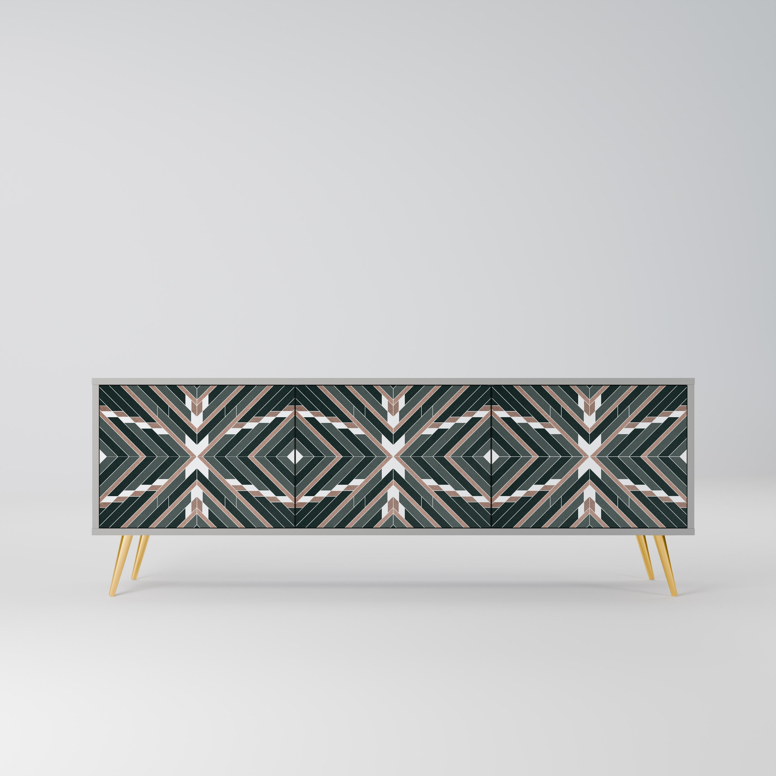 DIMENSION DELIGHTS TV-Lowboard mit 3 Türen in Grau