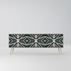 DIMENSION DELIGHTS 3-Door TV Stand in Grey Finish