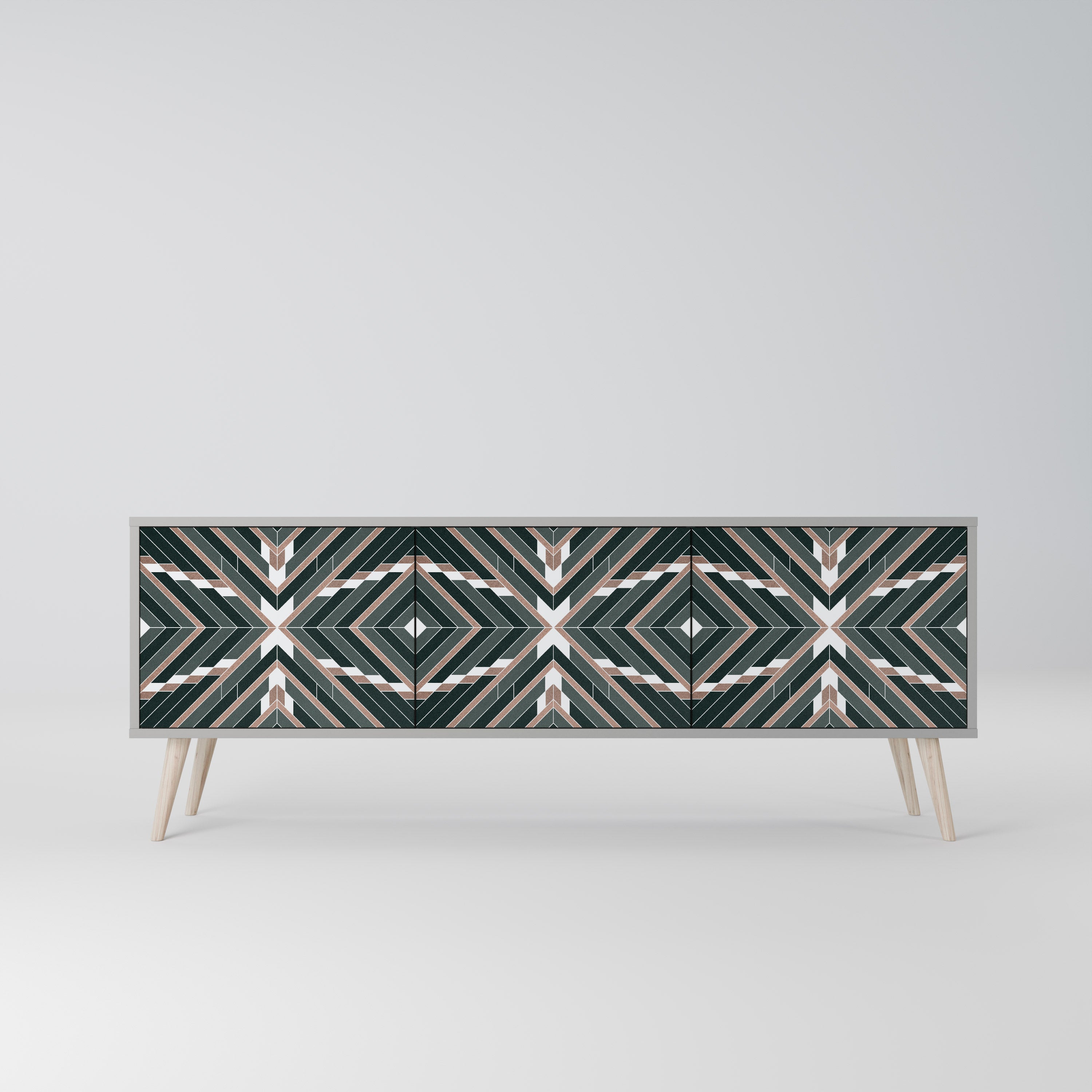 DIMENSION DELIGHTS TV-Lowboard mit 3 Türen in Grau