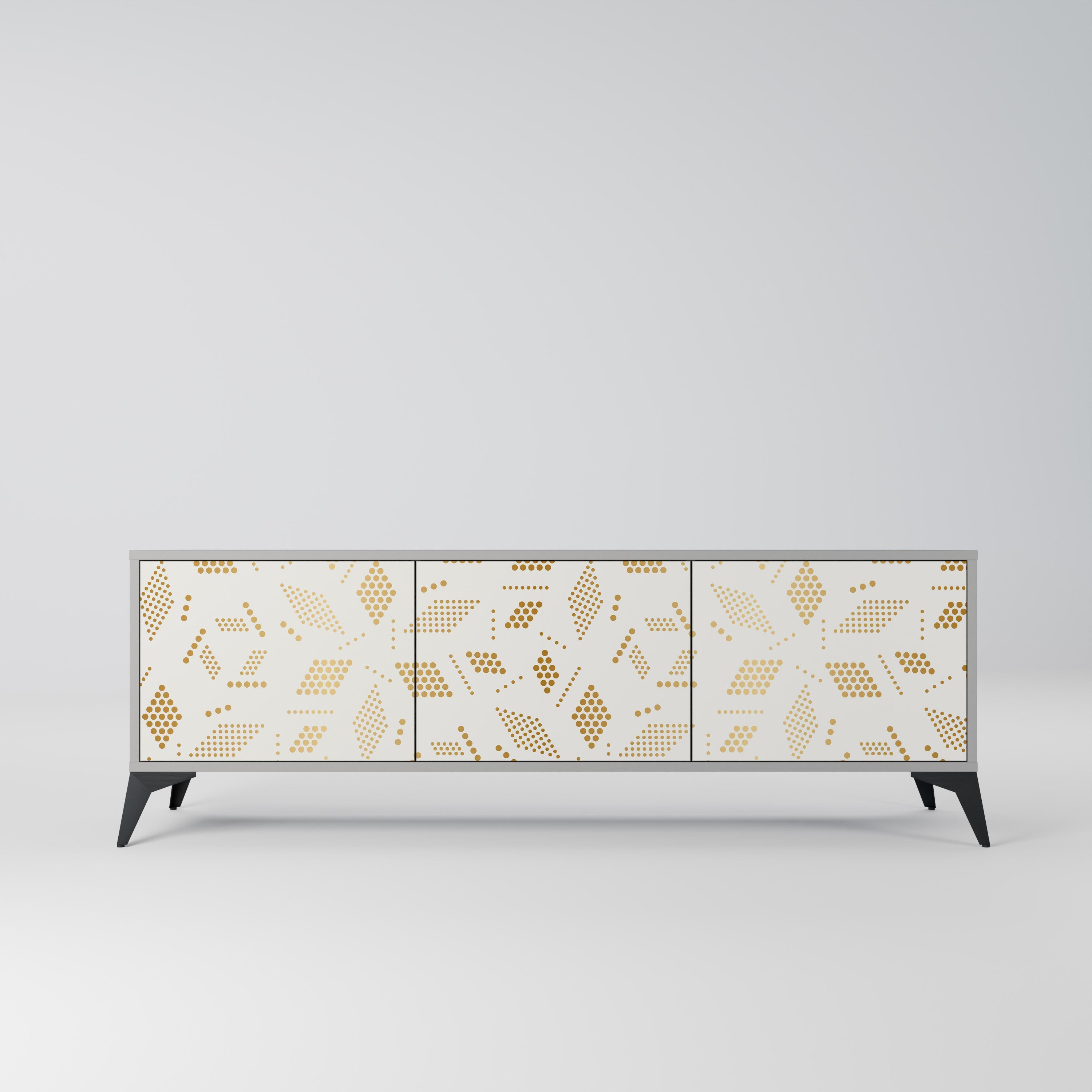 SPOTTED DAZE TV-Lowboard mit 3 Türen in Grau