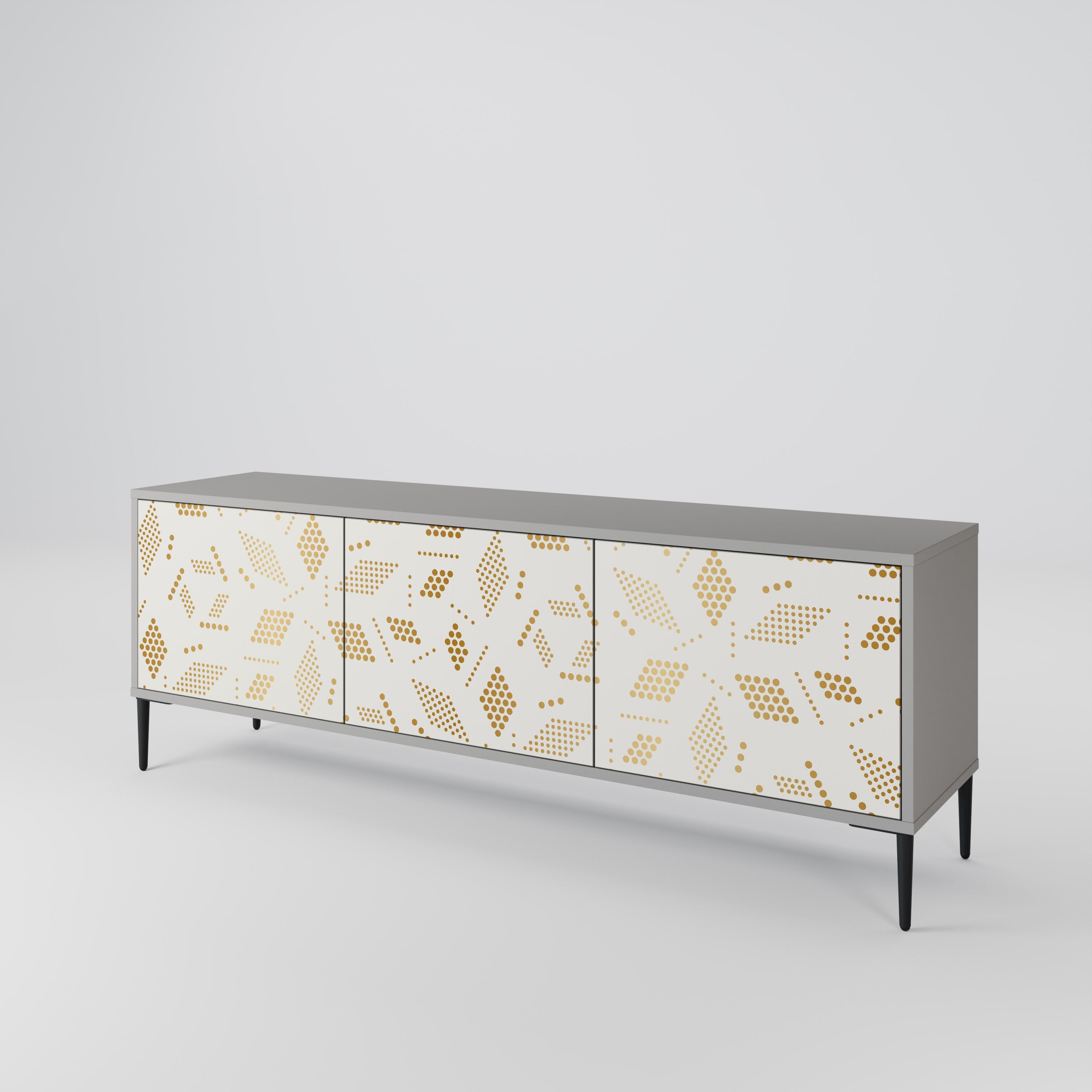 SPOTTED DAZE TV-Lowboard mit 3 Türen in Grau