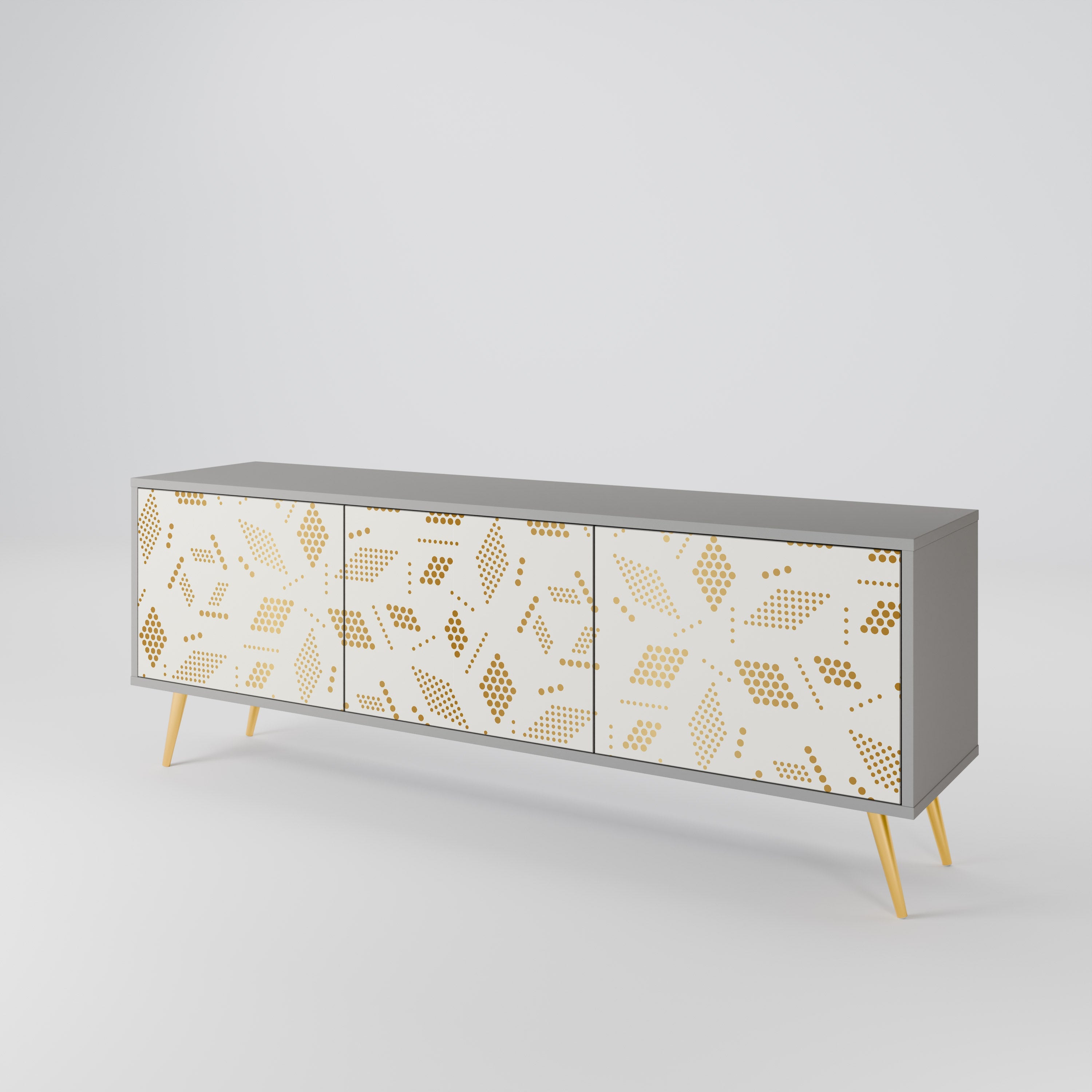 SPOTTED DAZE TV-Lowboard mit 3 Türen in Grau