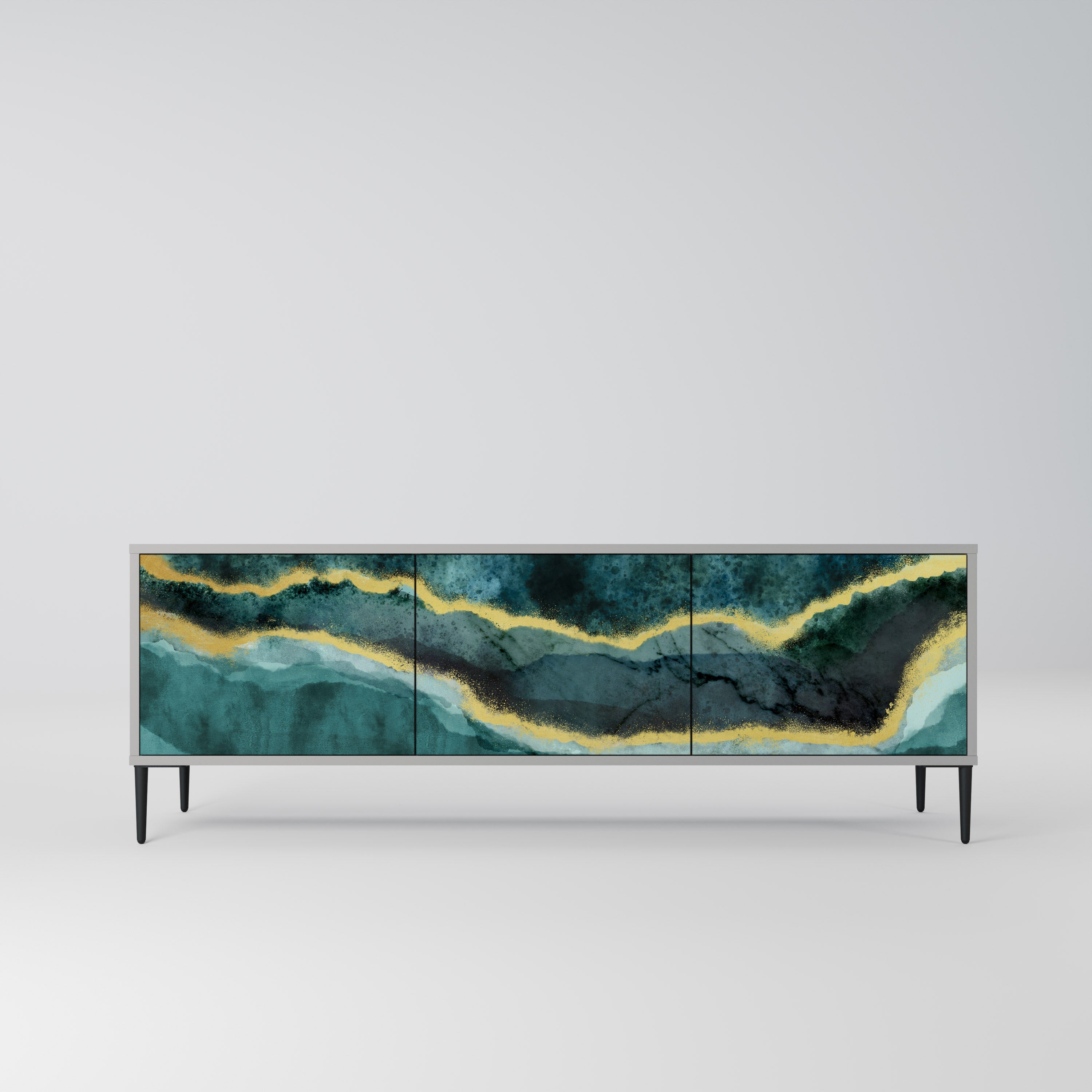 GOLDRUSH ODYSSEY TV-Lowboard mit 3 Türen in Grau