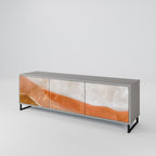 SANDHILLS SPLENDOUR TV-Lowboard mit 3 Türen in Grau