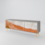 SANDHILLS SPLENDOUR TV-Lowboard mit 3 Türen in Grau