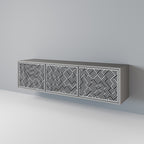 TEMPORARY SEQUENCE TV-Lowboard mit 3 Türen in Grau