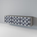 GRAPHITE EYES TV-Lowboard mit 3 Türen in Grau