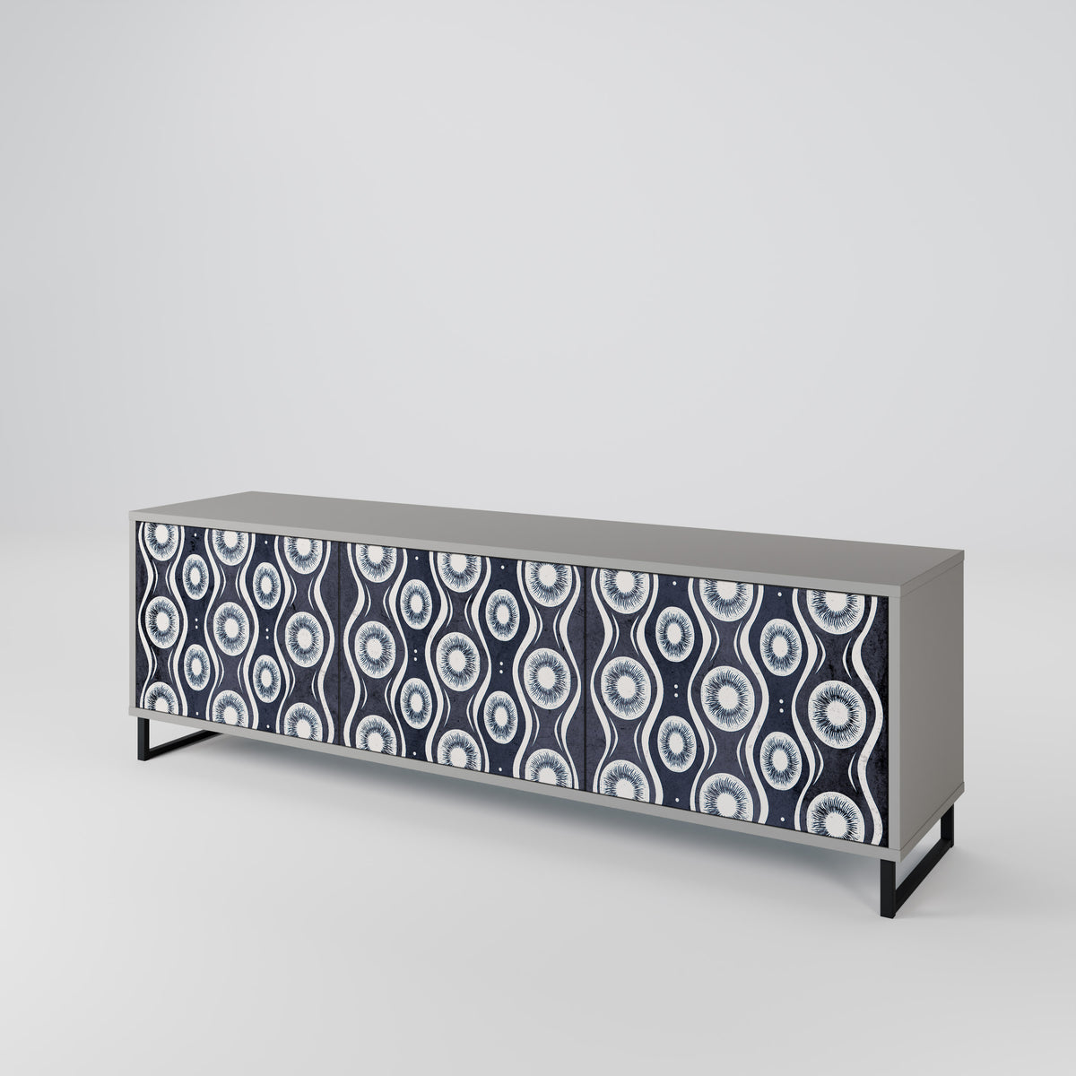 GRAPHITE EYES 3-türiges TV-Lowboard