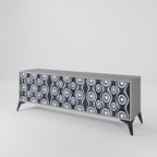 GRAPHITE EYES TV-Lowboard mit 3 Türen in Grau