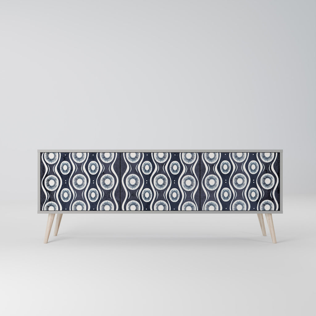 GRAPHITE EYES TV-Lowboard mit 3 Türen in Grau