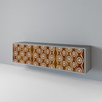 BROWN EYES TV-Lowboard mit 3 Türen in Grau