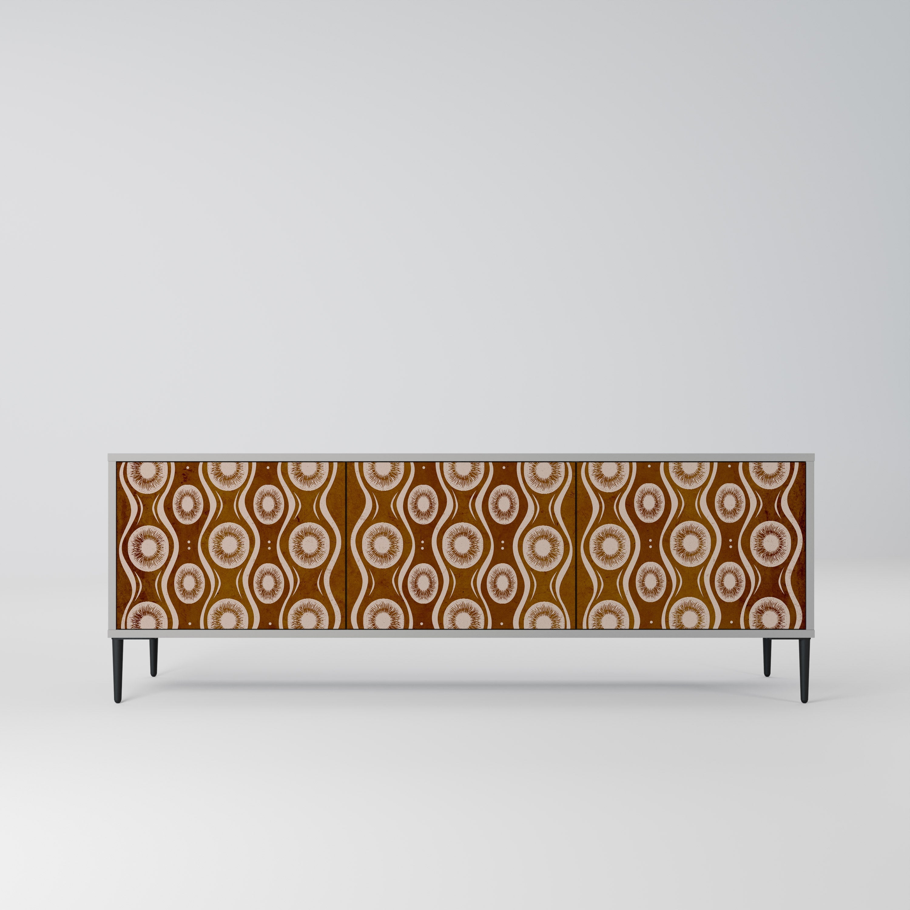 BROWN EYES TV-Lowboard mit 3 Türen in Grau