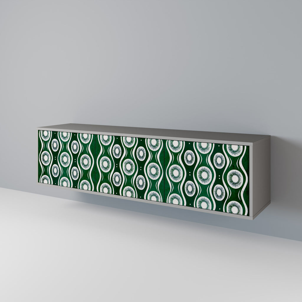 GREEN EYES TV-Lowboard mit 3 Türen in Grau