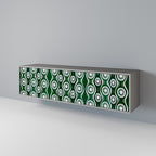 GREEN EYES TV-Lowboard mit 3 Türen in Grau