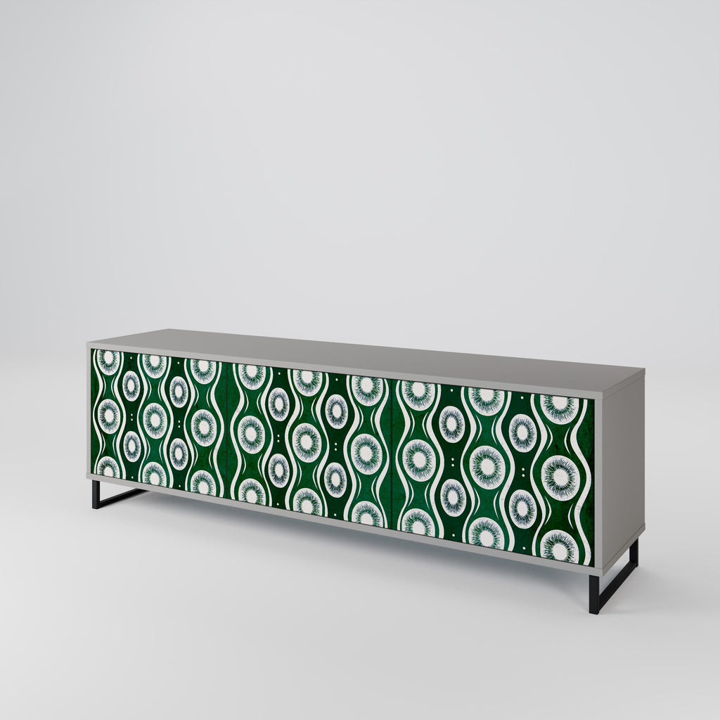 GREEN EYES TV-Lowboard mit 3 Türen in Grau