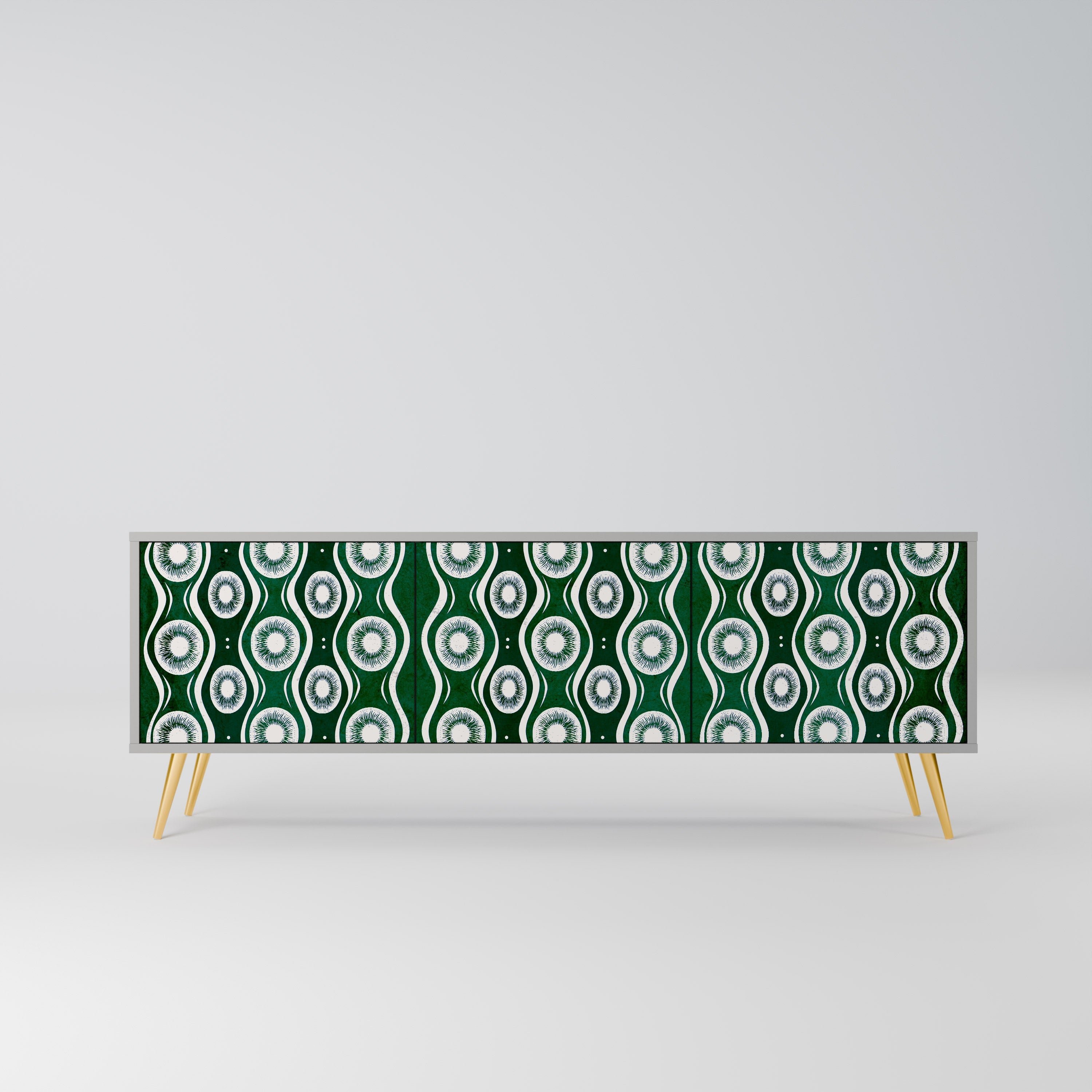 GREEN EYES TV-Lowboard mit 3 Türen in Grau