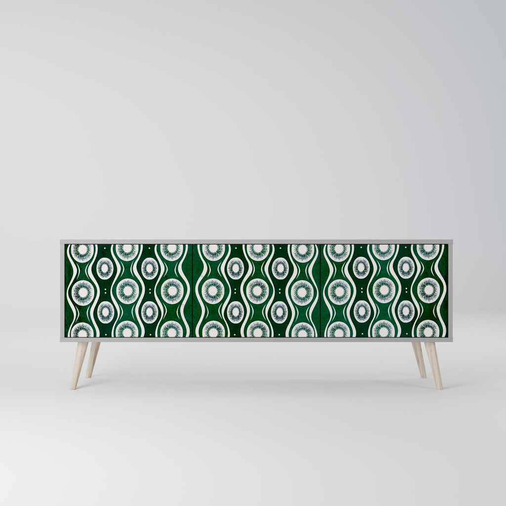 GREEN EYES TV-Lowboard mit 3 Türen in Grau