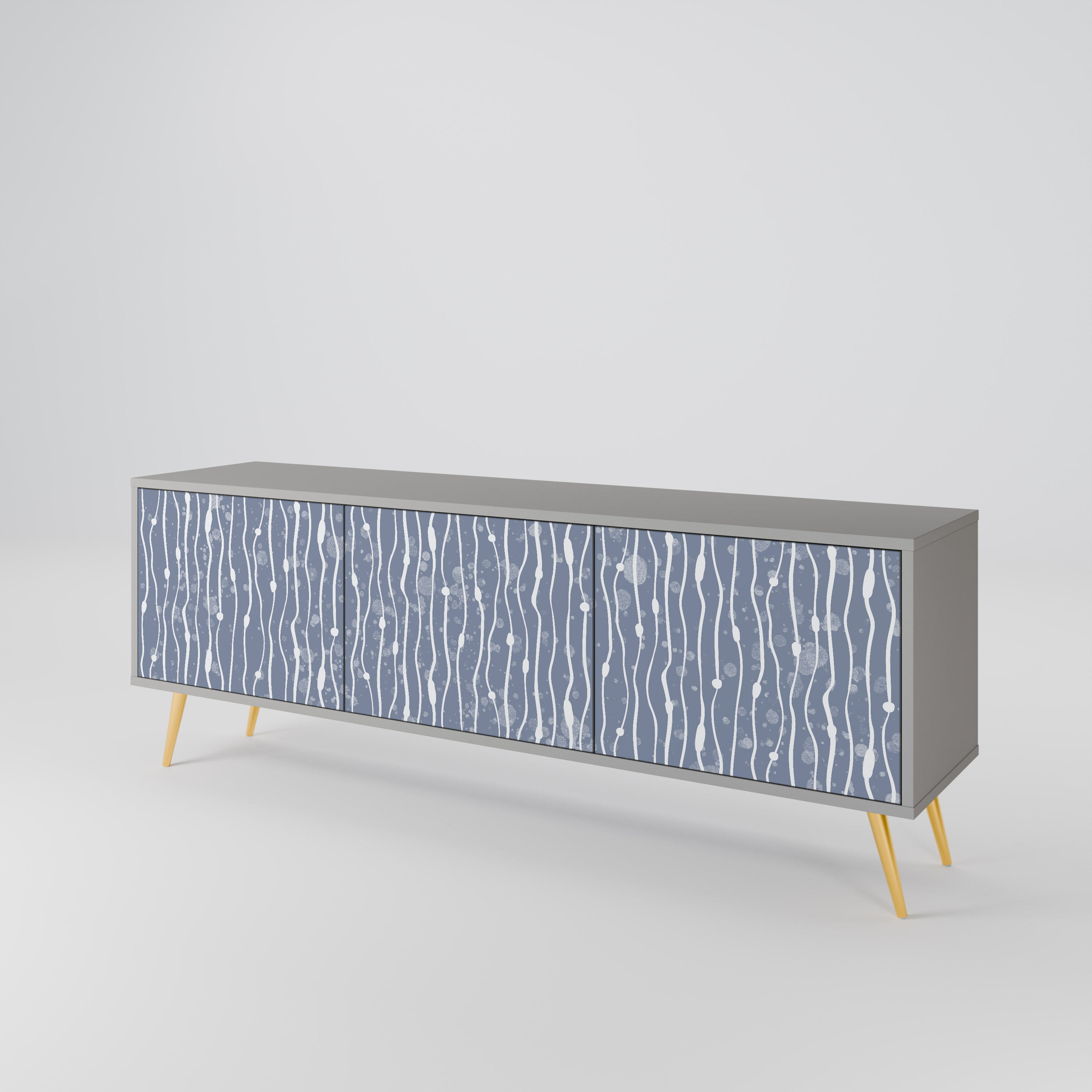 GRAPHITE RAIN 3-türiges TV-Lowboard