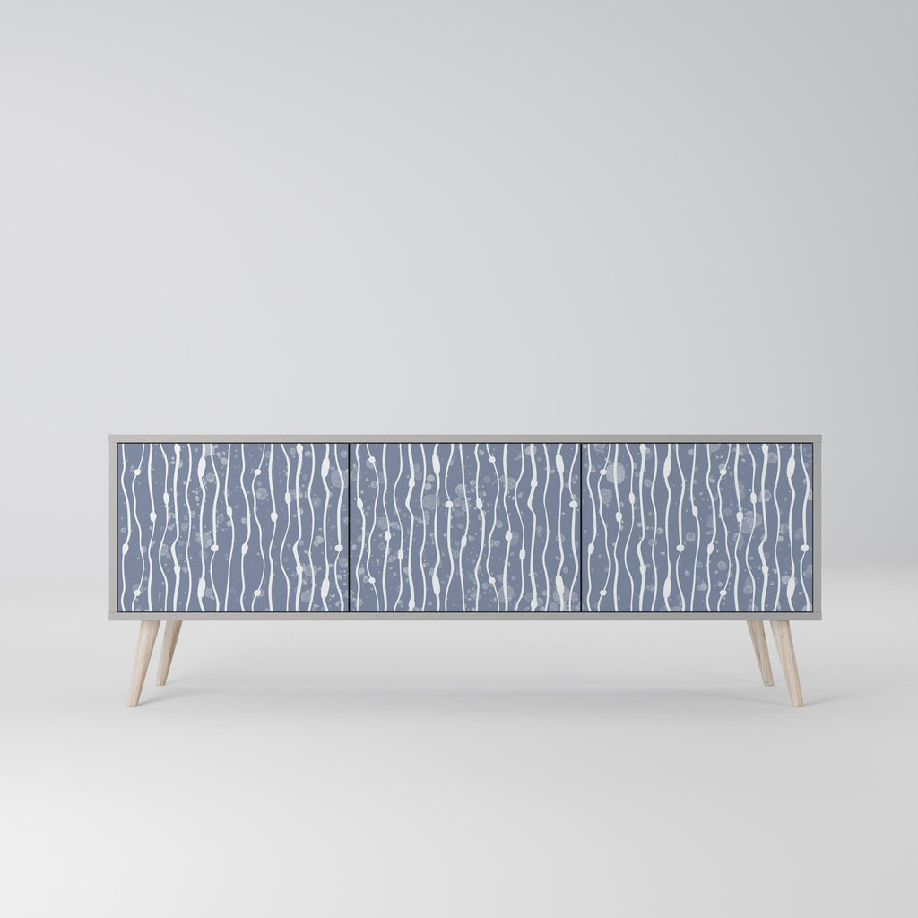 GRAPHITE RAIN TV-Lowboard mit 3 Türen in Grau