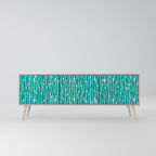 TURQUOISE RAIN TV-Lowboard mit 3 Türen in Grau