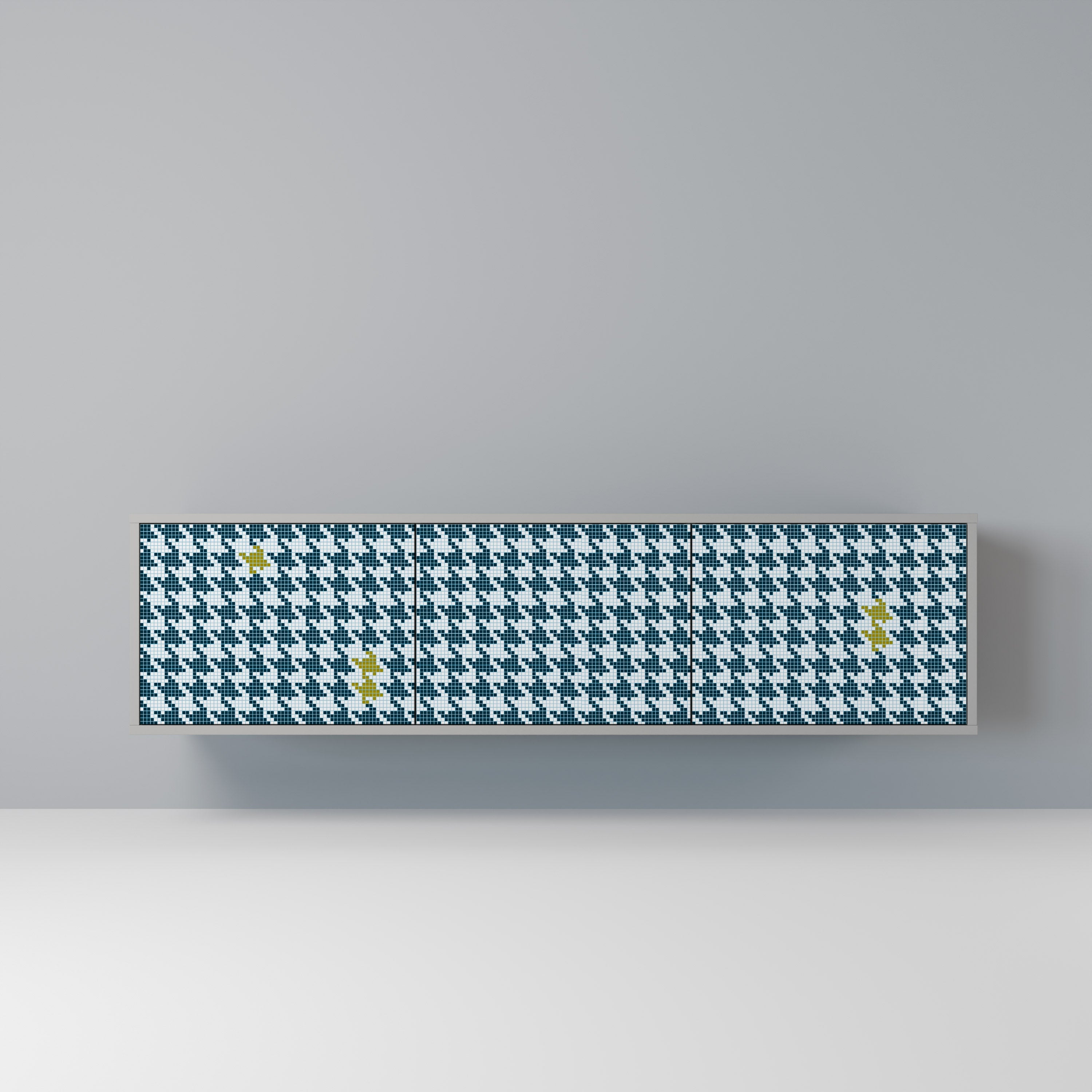 OUT OF CONTEXT TV-Lowboard mit 3 Türen in Grau