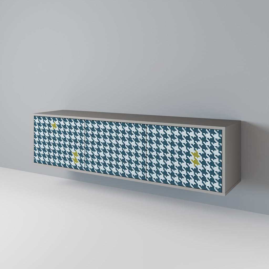 OUT OF CONTEXT TV-Lowboard mit 3 Türen in Grau