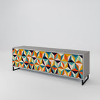 TESSELATE TREASURES TV-Lowboard mit 3 Türen in Grau