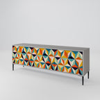 TESSELATE TREASURES TV-Lowboard mit 3 Türen in Grau