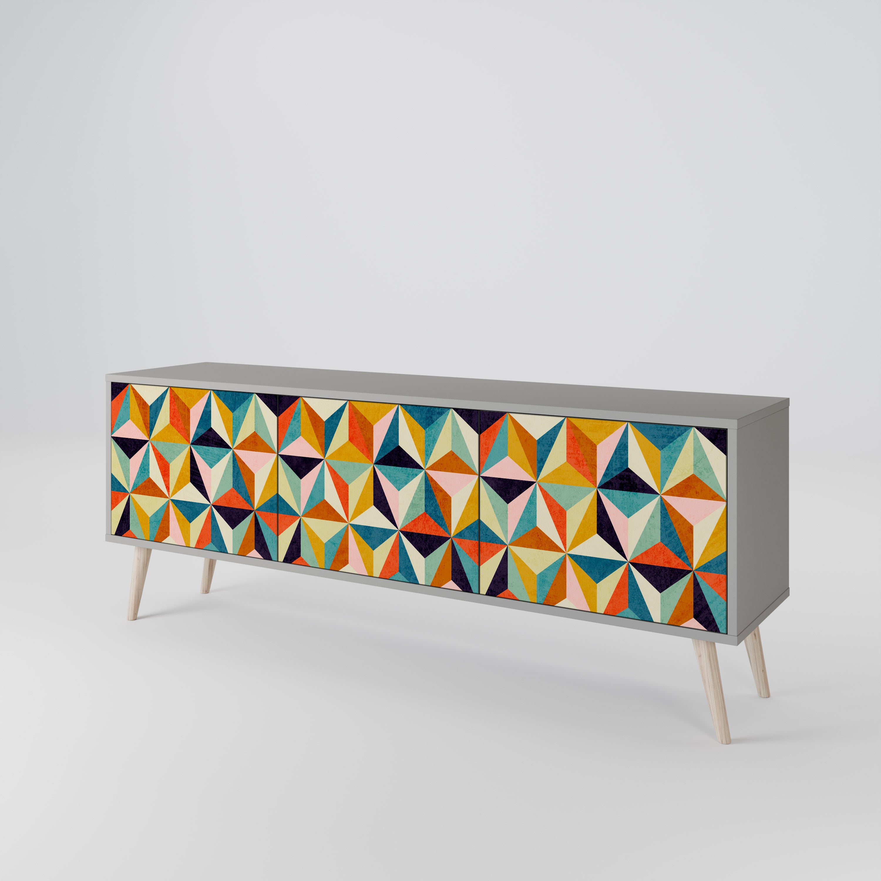 TESSELATE TREASURES 3-türiges TV-Lowboard