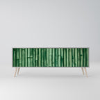 NATURAL GREEN TV-Lowboard mit 3 Türen in Grau